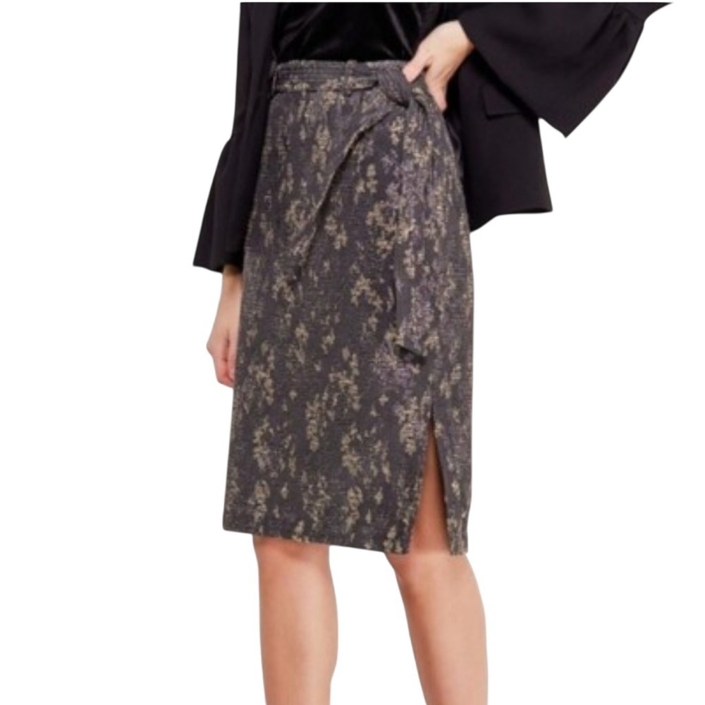 Banana Republic Jacquard Belted Skirt